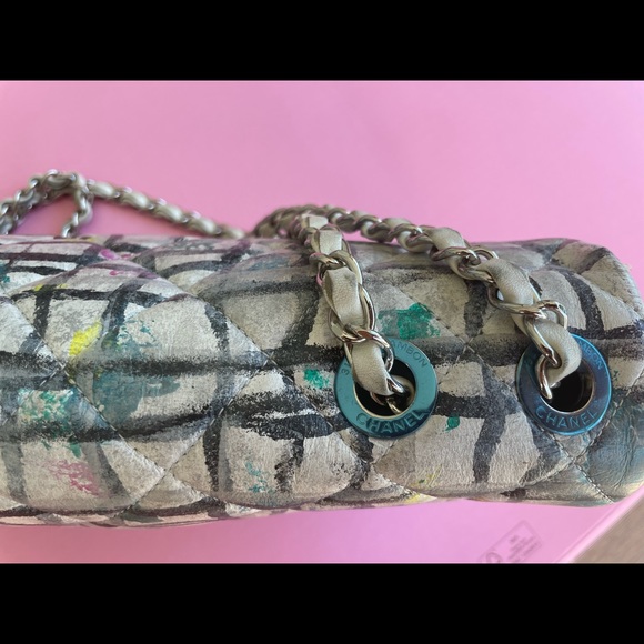 Authentic Chanel Graffiti Bag (purchased from Saks). - Picture 5 of 16